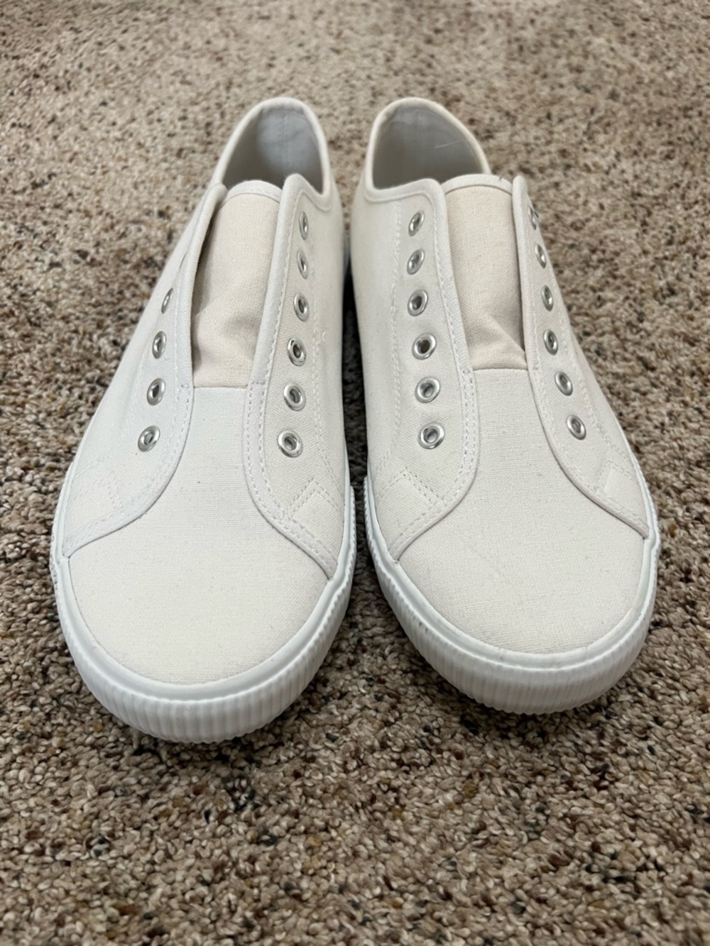 Hurley Off-White Canvas Slip-On Shoe